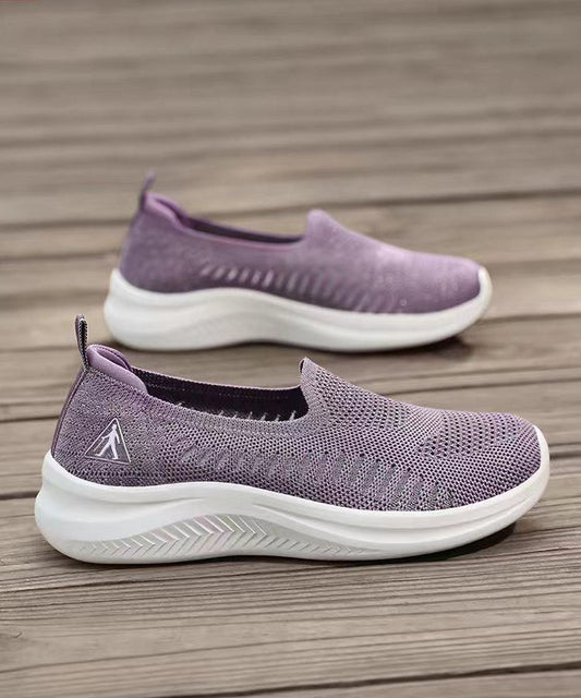 Women Soft Comfy Flat Shoes Yellow Breathable Mesh