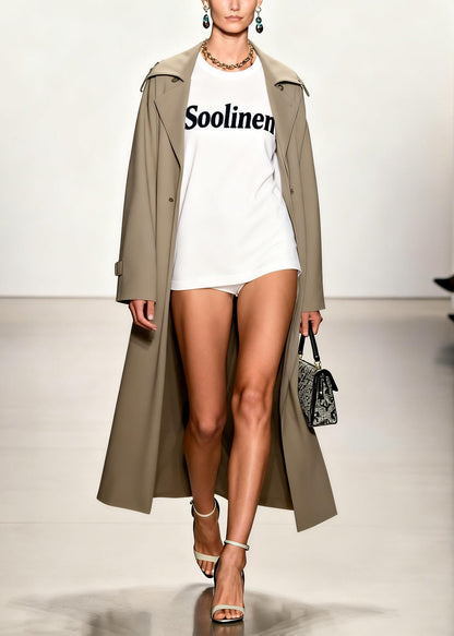 Women White Oversized Cotton T-Shirts Summer