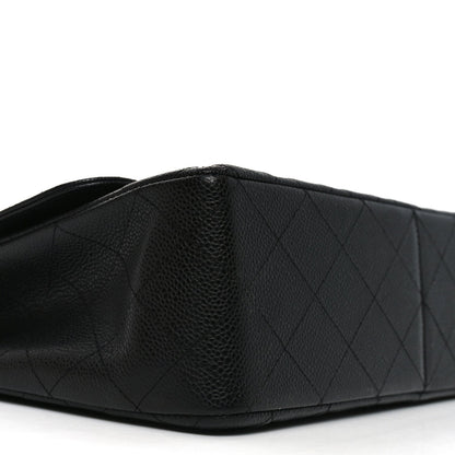Caviar Quilted Jumbo Single Flap Black