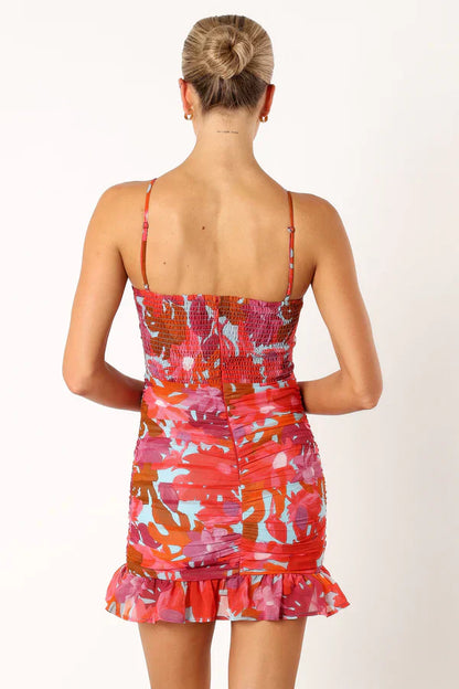 Zuri Rosette Mini Dress