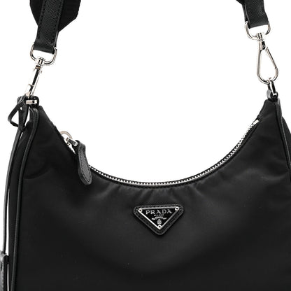 Re-Nylon Saffiano Re-Edition 2005 Shoulder Bag Black