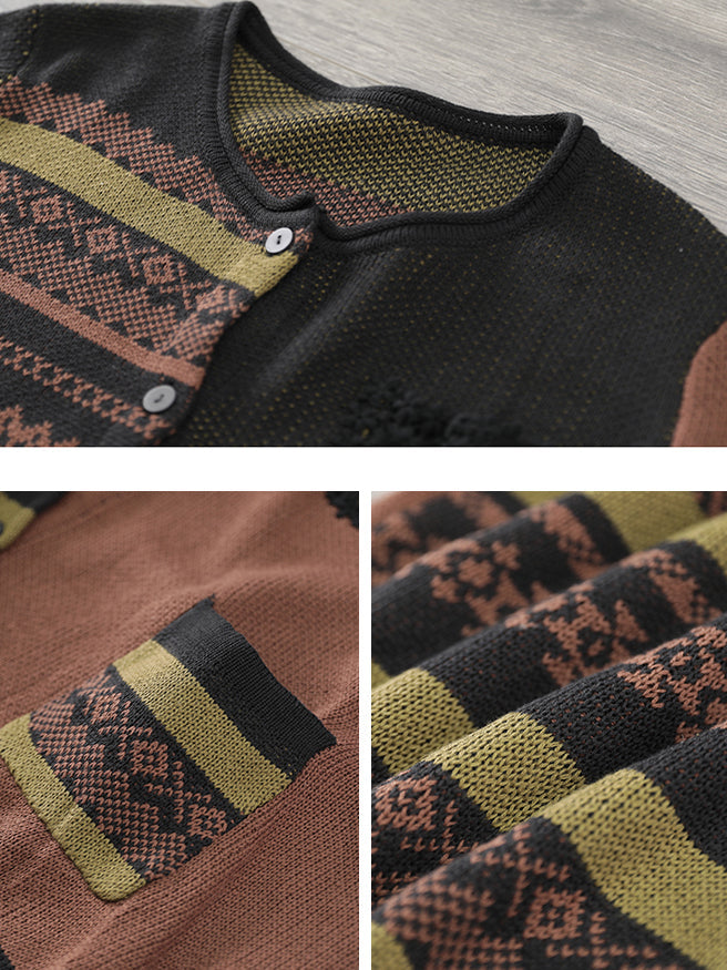 Women Autumn Patchwork Casual Loose Sweaters