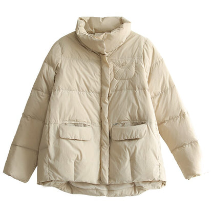 Women Fashion Casual Solid Winter Down Coat