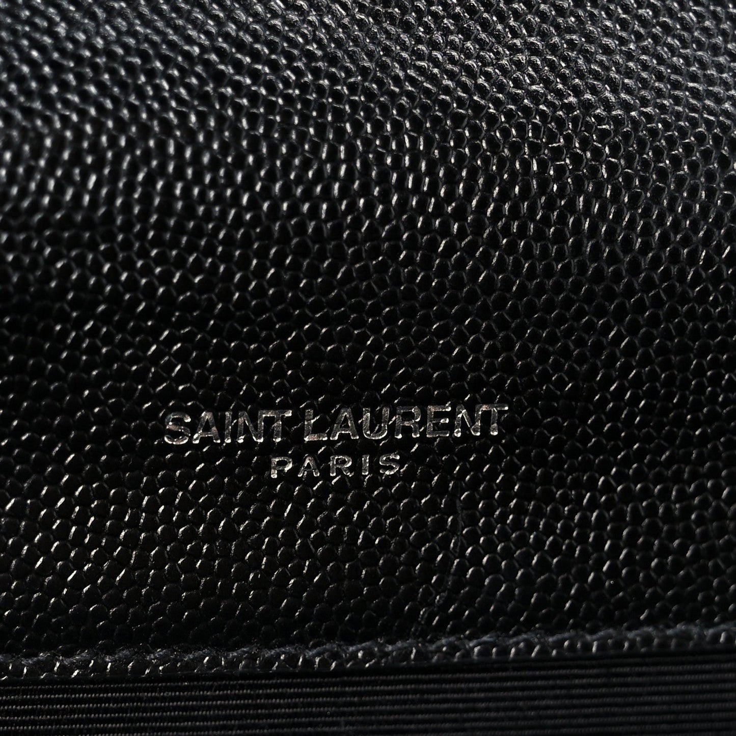 Grain De Poudre Textured Mixed Matelasse Triquilt Medium Monogram Satchel Black