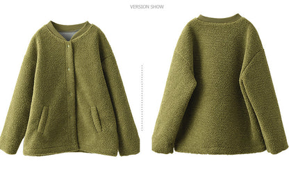 Retro Fashion Soft Lamb Wool Coat