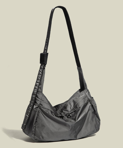 Classy Solid Durable Nylon Versatile Cross-body Bag