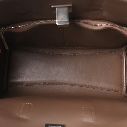 Smooth Calfskin Small Bel Air Carry All Bag Taupe