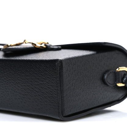 Calfskin Horsebit 1955 Shoulder Bag Black