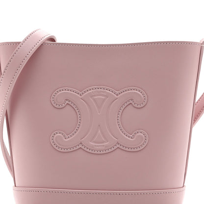 Smooth Calfskin Mini Cuir Triomphe Bucket Bag Light Pink