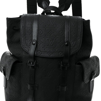 Taurillon Monogram Christopher PM Backpack Black