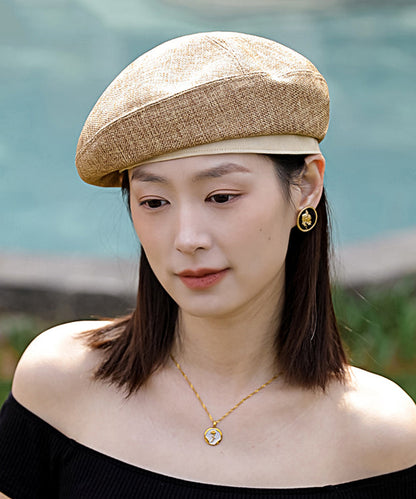 2025 New Stylish Versatile Khaki Beret Hat