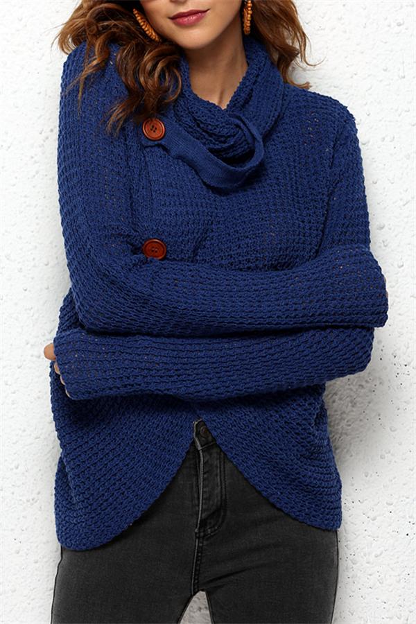 Just For You Sweater Cardigan - Blue