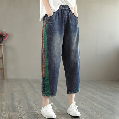 Summer Women Casual Loose Denim Harem Jeans