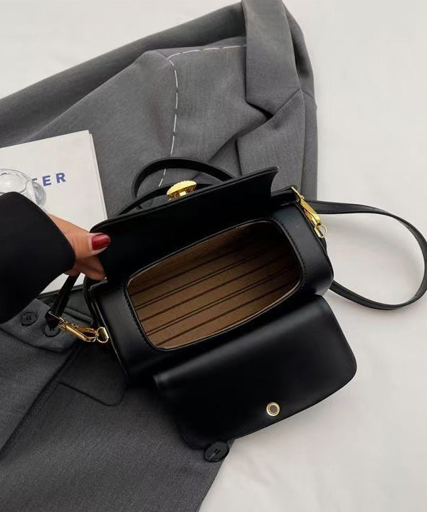 Boutique Black Solid Durable Faux Leather Micro Bag