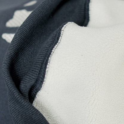 Winter Cotton Furred Fashion Embroidery Loose Sweater
