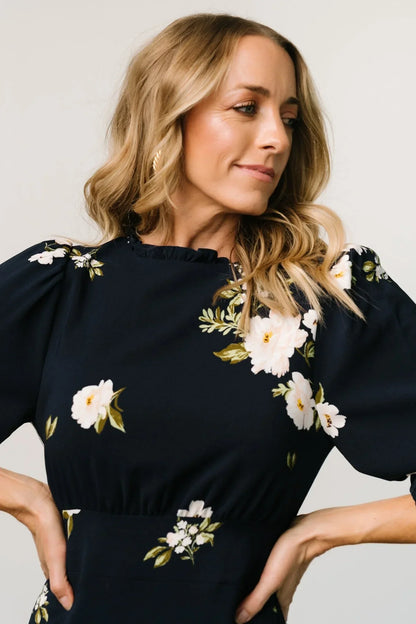 Karalie Maxi Dress | Navy Floral