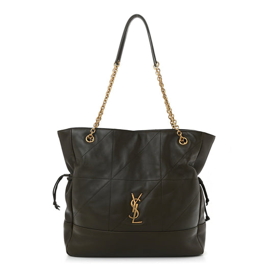 Lambskin Jamie Shopping Tote Light Musk