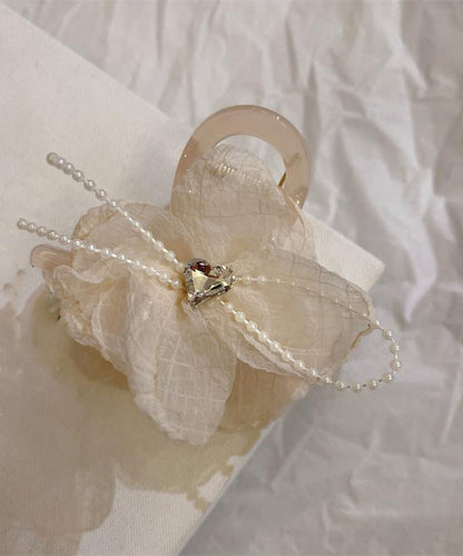 Art Light Green Acrylic Tulle Floral Hairpin