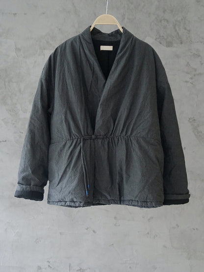Women National Style Vintage Buckle Padded Coat