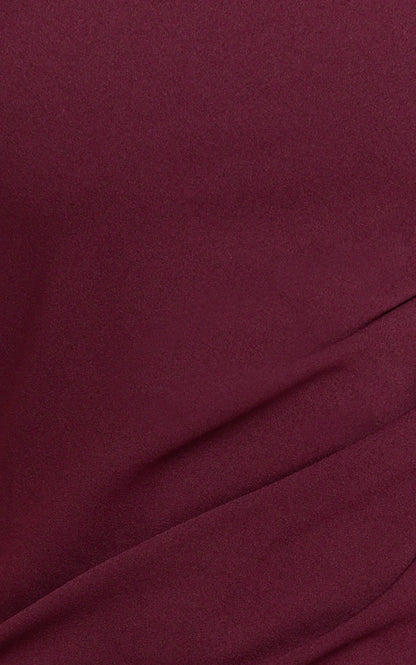 Genie Maxi Dress Off The Shoulder Dress in Wine