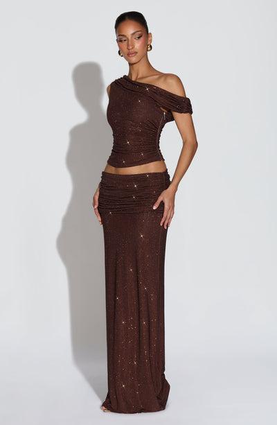 Sexy Beveled Rhinestone Solid Color Suit Skirt