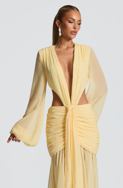 Andrina Maxi Dress - Lemon