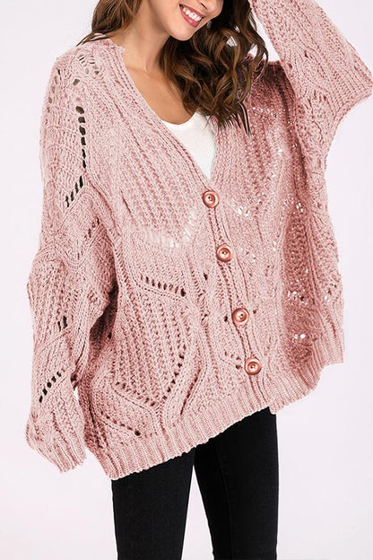 Solid Color V Neck Sweater
