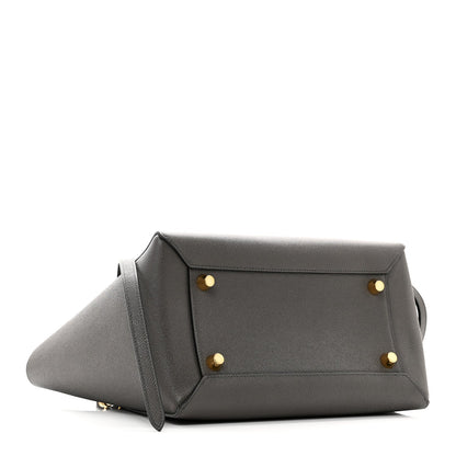 Grained Calfskin Mini Belt Bag Grey