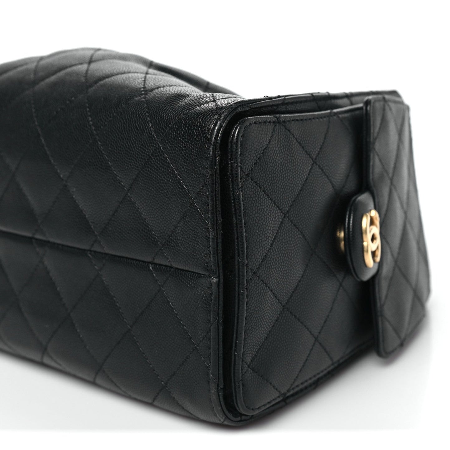Caviar Quilted Small Chanel 25 Handbag Black