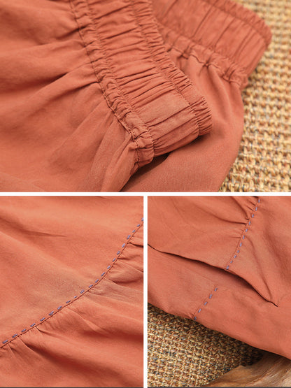 Cozy Retro Solid A-Line Skirt