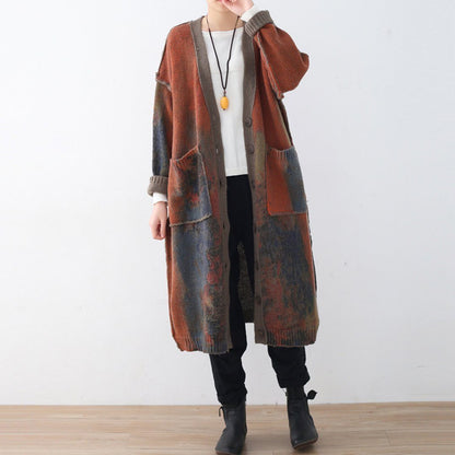 Cozy Casual Loose Knitted Autumn Thick Sweater Cardigan Coat