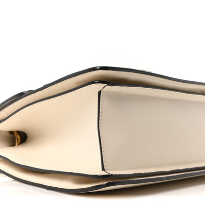 Calfskin Small Queen Margaret Top Handle Bag Mystic White