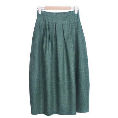 Cozy Linen Flower Skirt