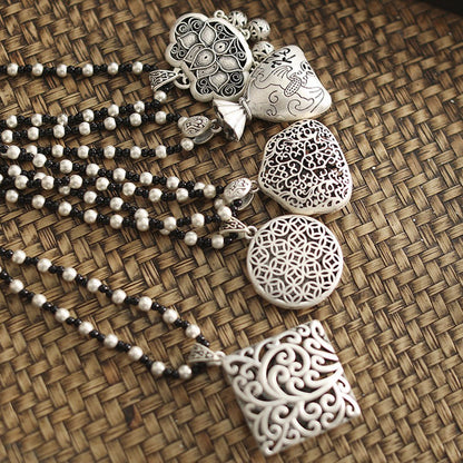 Ethnic style With Imitation Silver Pendant For Necklaces