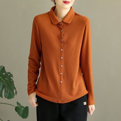 Women Casual Solid Darlon Winter Blouse