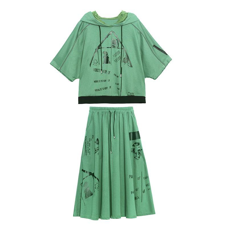 2024 New Color Geometry Spring Explosion Street Guard Two Piece Skirt
