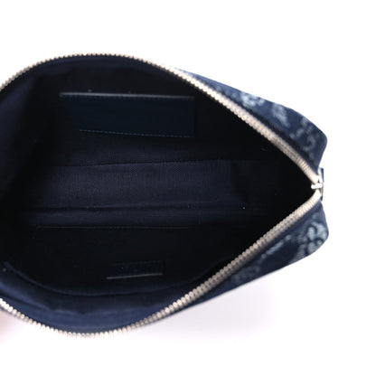 Denim GG Monogram Camouflage Small Crossbody Bag Blue