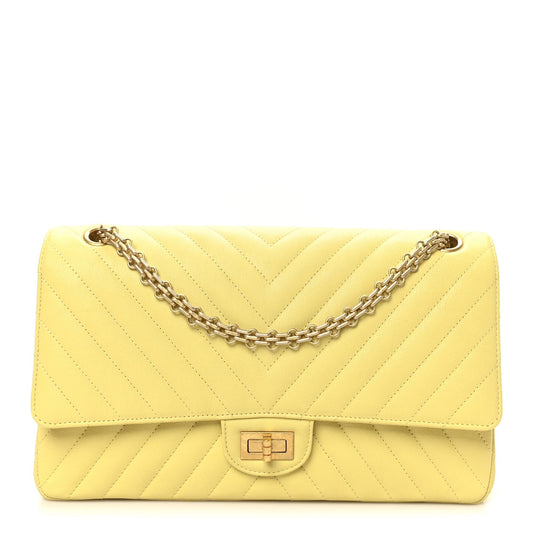 Sheepskin Chevron Quilted 2.55 Reissue 226 Flap Yellow