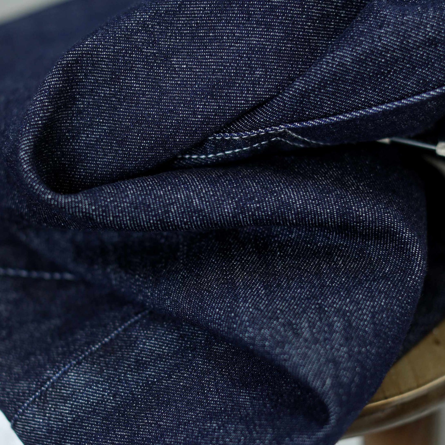 Autumn Casual Navy Cotton Jeans For Women