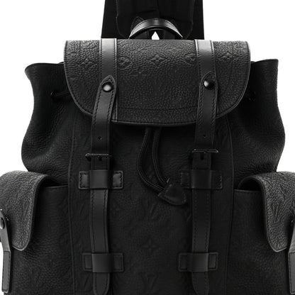 Taurillon Monogram Christopher PM Backpack Black