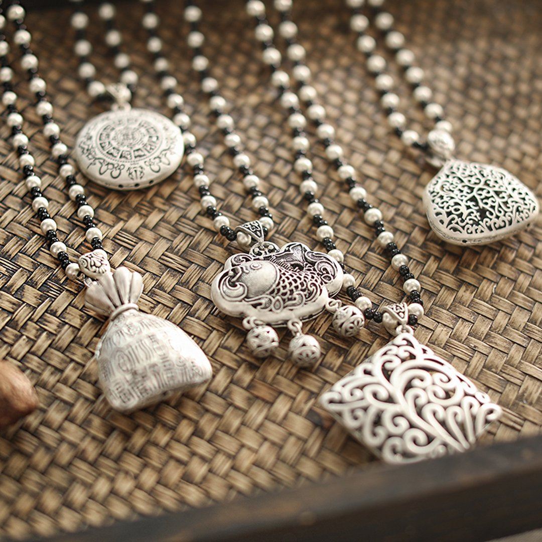 Ethnic style With Imitation Silver Pendant For Necklaces