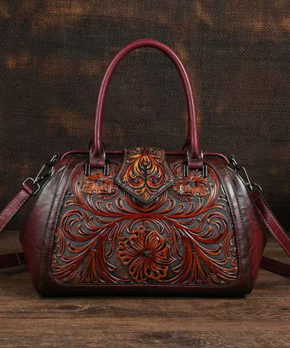 Classy Mulberry Embossed Calf Leather Tote Bag