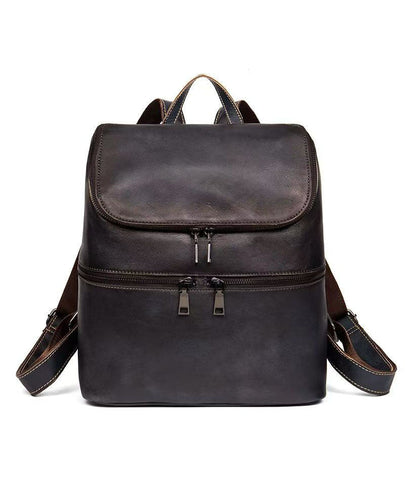 New Yellow Calf Leather Large Capacity Backpack Bag