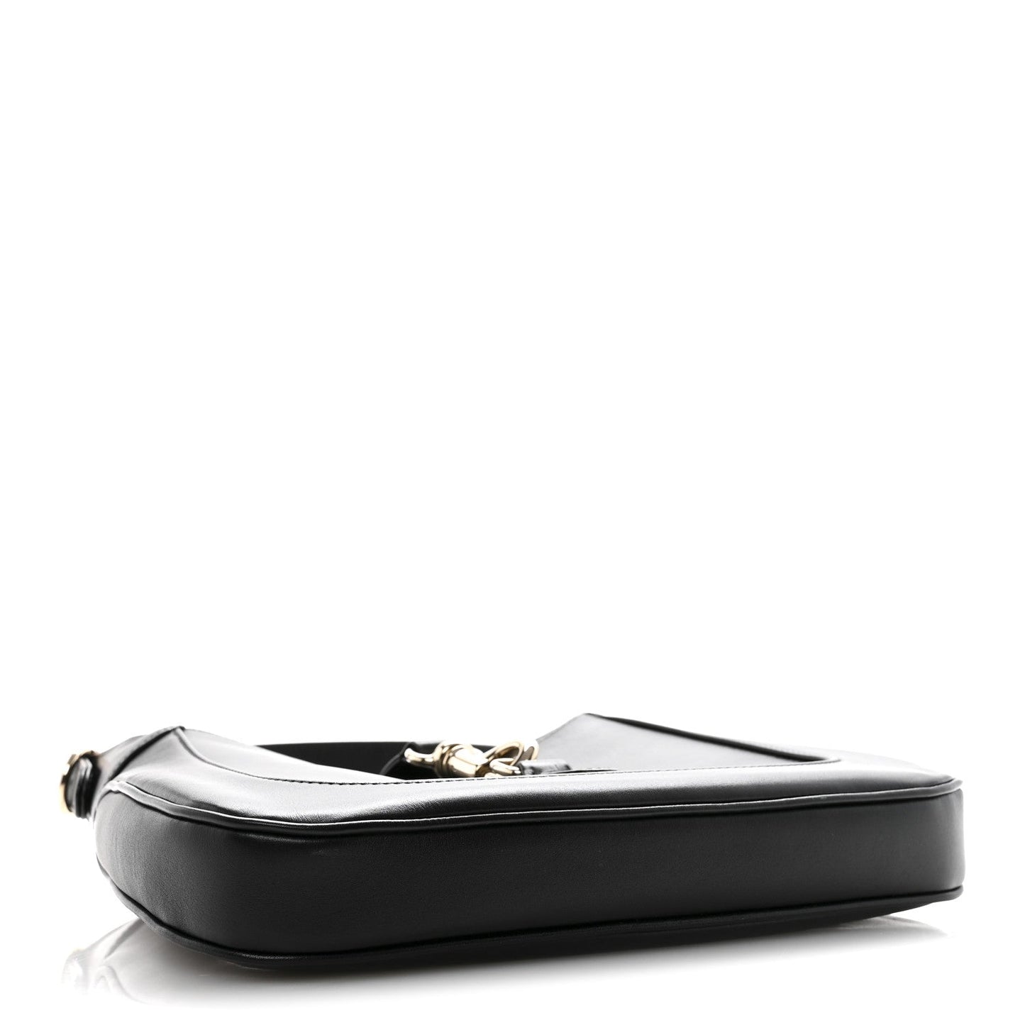 Calfskin Small Jackie Shoulder Bag Black