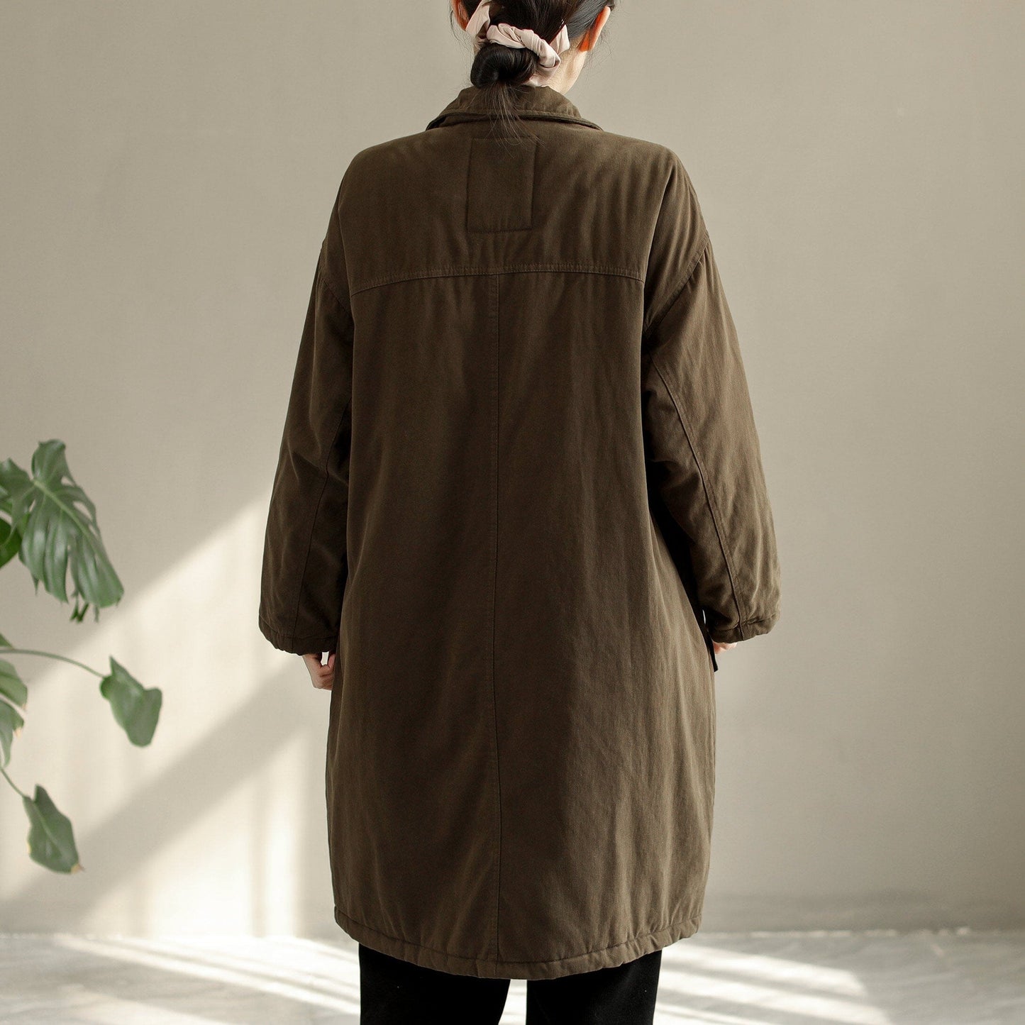 Winter Cotton Quilted Casual Loose Overcoat