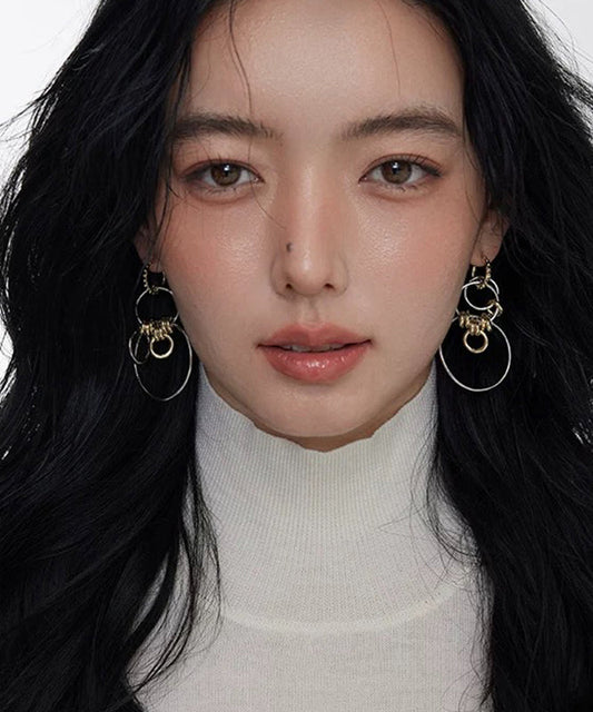 2025 New Sterling Silver Asymmetrical Hoop Earrings