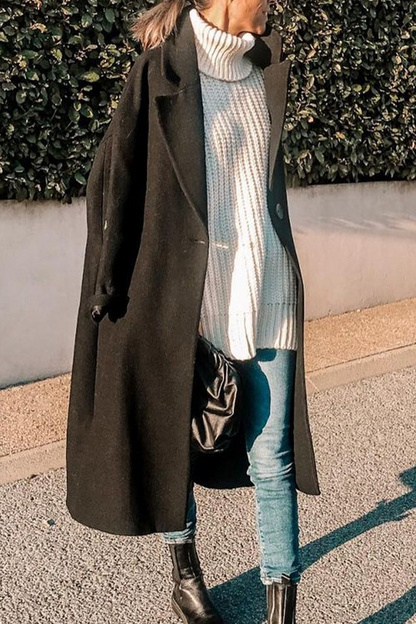 Turndown Collar Sleeveless Casual Sweater