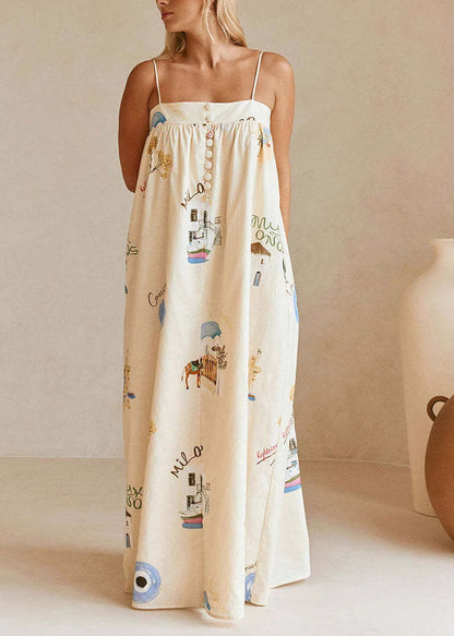 2025 New Sexy Camisole Casual Vacation Style Long Dress Summer
