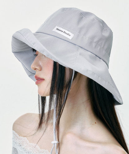 Japanese Style Striped Breathable Thin Bucket Hat