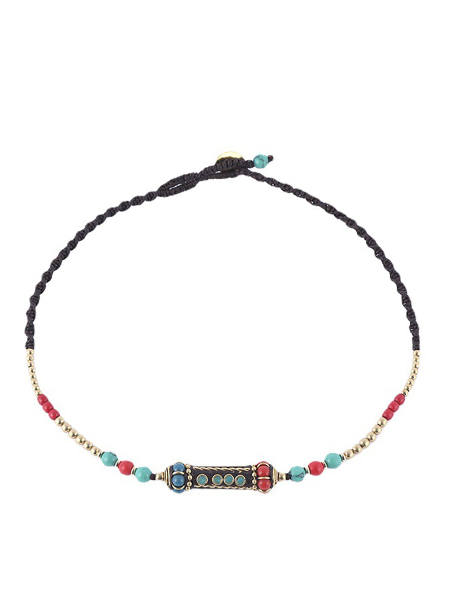Bohemia Bead Pendant Vintage Women Necklace